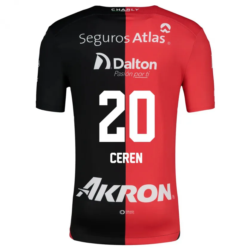 Danxenキッズブレンダ・セレン#20赤、黒ホームシャツ2024/25ジャージーユニフォーム