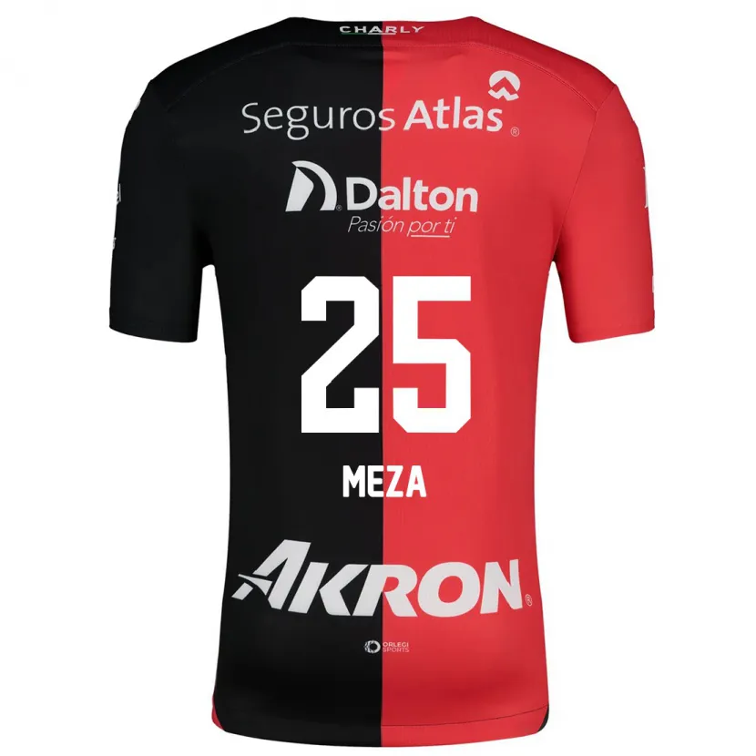 Danxenキッズダニエラ・メザ#25赤、黒ホームシャツ2024/25ジャージーユニフォーム