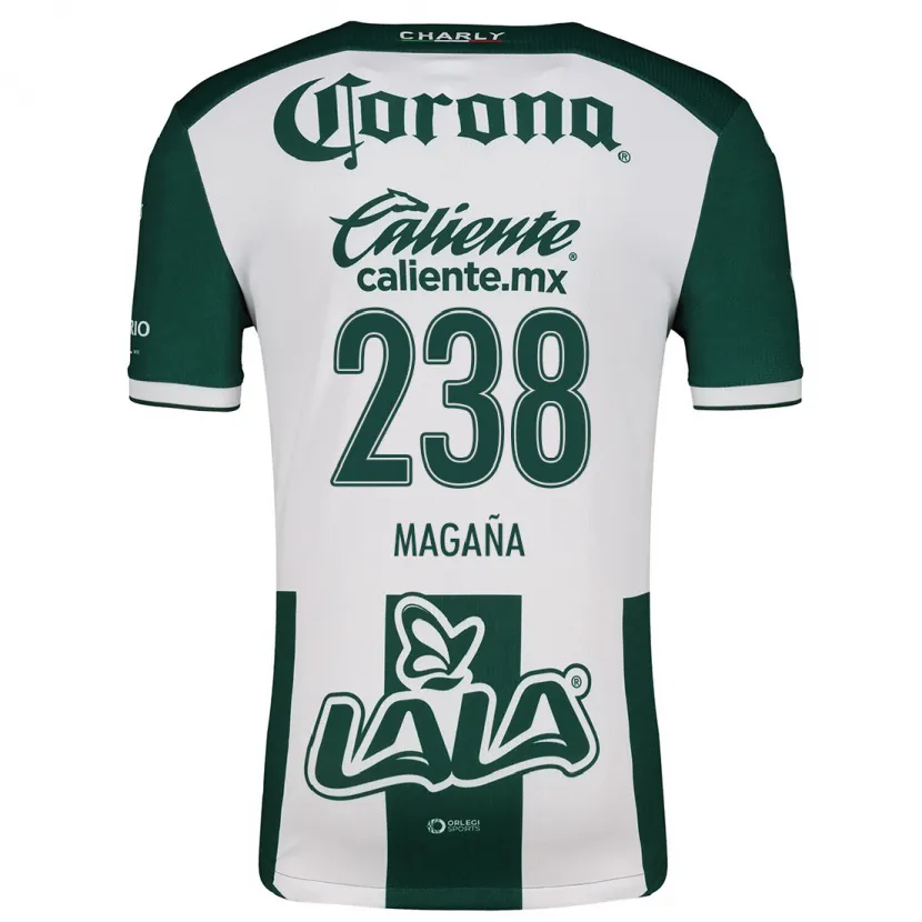 DanxenキッズEmilio Magaña#238グリーンホワイトホームシャツ2024/25ジャージーユニフォーム