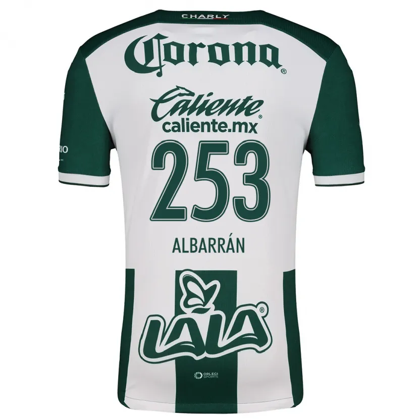 DanxenキッズRodrigo Albarrán#253グリーンホワイトホームシャツ2024/25ジャージーユニフォーム