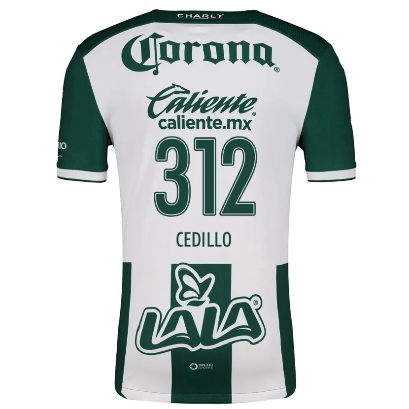DanxenキッズNelson Cedillo#312グリーンホワイトホームシャツ2024/25ジャージーユニフォーム