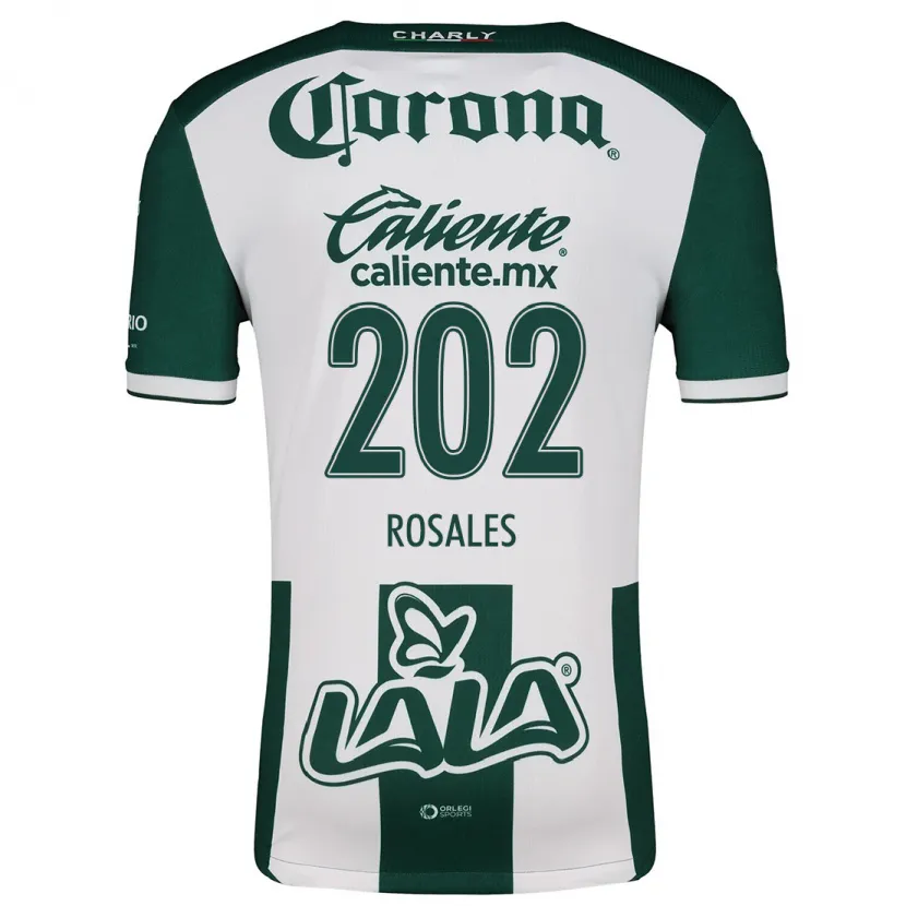Danxenキッズルイス・ロザレス#202グリーンホワイトホームシャツ2024/25ジャージーユニフォーム