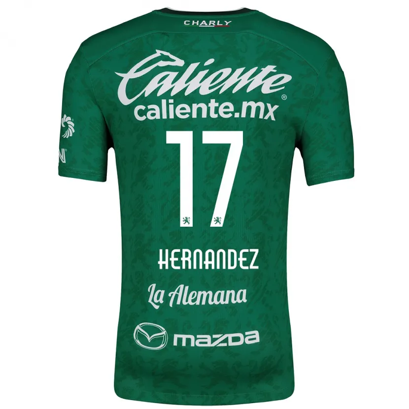Danxenキッズダニエル・ヘルナンデス#17グリーンホワイトホームシャツ2024/25ジャージーユニフォーム