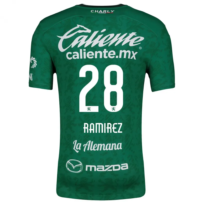 Danxenキッズデビッド・ラミレス#28グリーンホワイトホームシャツ2024/25ジャージーユニフォーム