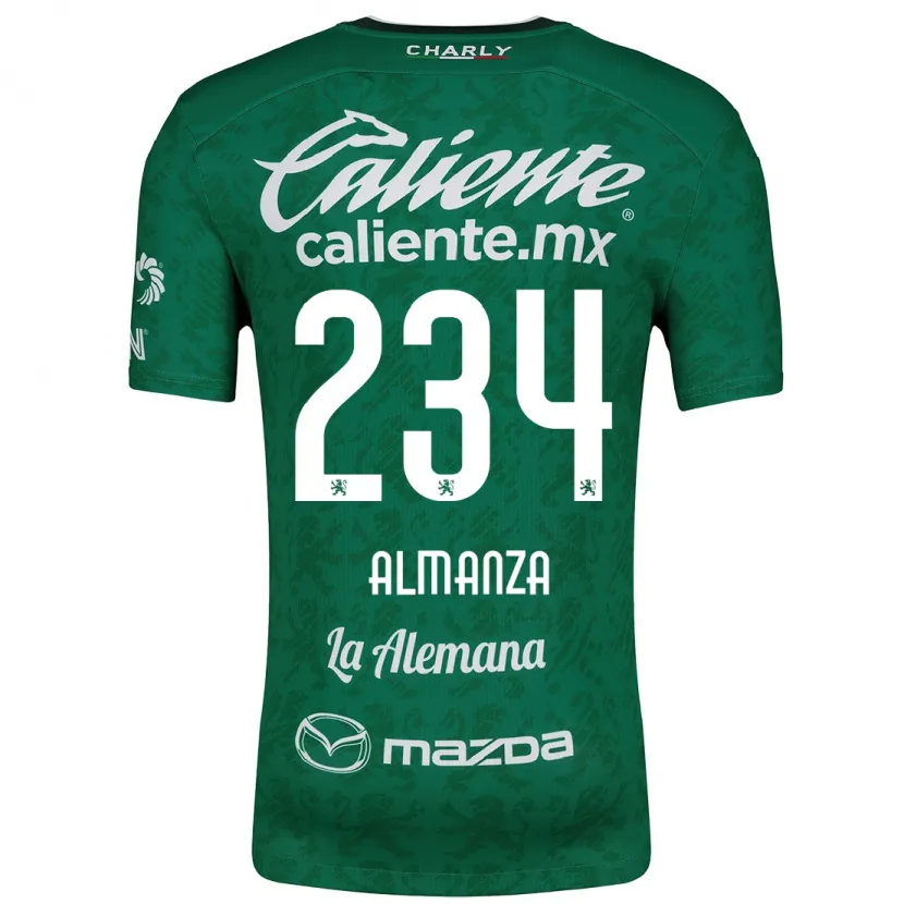 DanxenキッズRomán Almanza#234グリーンホワイトホームシャツ2024/25ジャージーユニフォーム