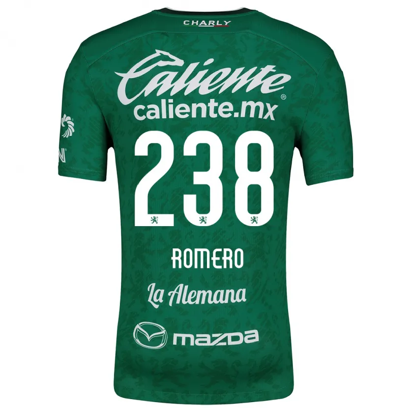 Danxenキッズパウロ・ロメロ#238グリーンホワイトホームシャツ2024/25ジャージーユニフォーム