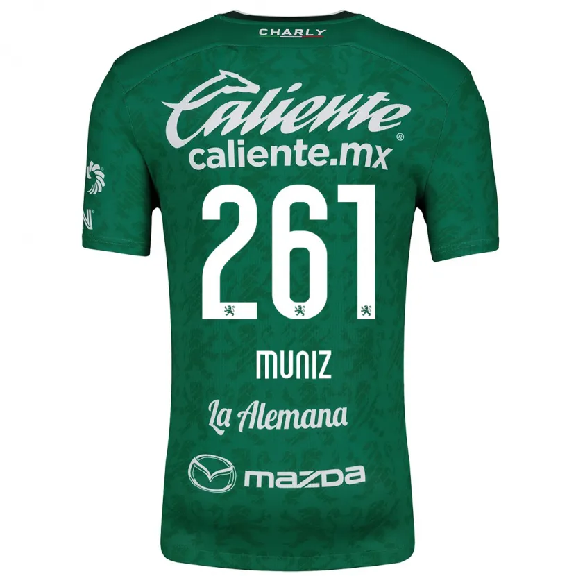 Danxenキッズセザール・ムニス・フェルナンデス#261グリーンホワイトホームシャツ2024/25ジャージーユニフォーム