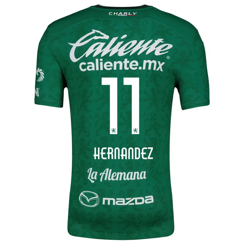 Danxenキッズエリアス・エルナンデス#11グリーンホワイトホームシャツ2024/25ジャージーユニフォーム