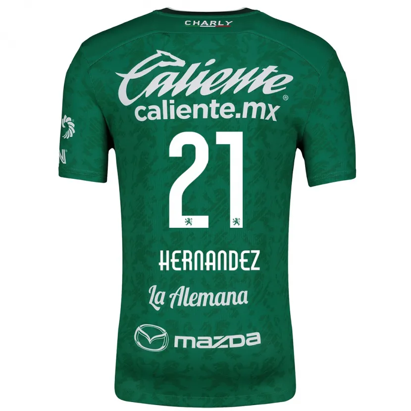 Danxenキッズアレクサ・ヘルナンデス#21グリーンホワイトホームシャツ2024/25ジャージーユニフォーム