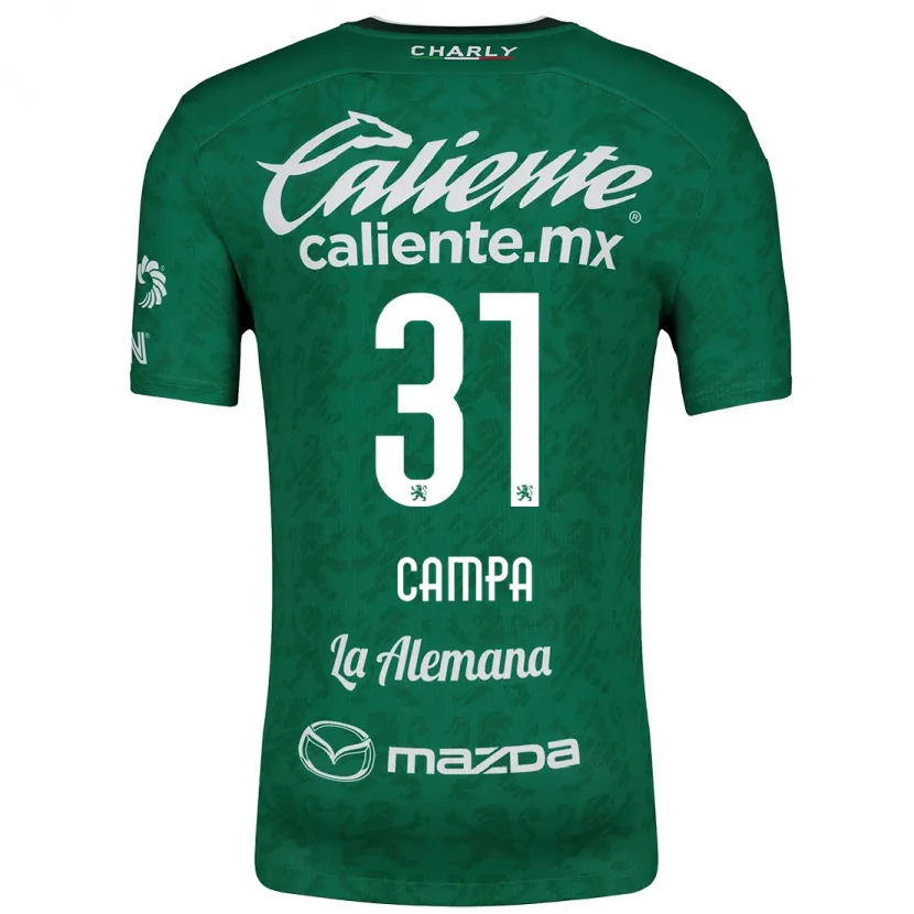 Danxenキッズマーリン・カンパ#31グリーンホワイトホームシャツ2024/25ジャージーユニフォーム