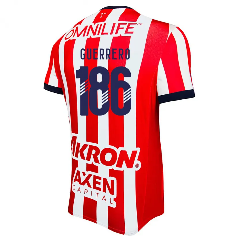 DanxenキッズJavier Guerrero#186赤 白 青ホームシャツ2024/25ジャージーユニフォーム