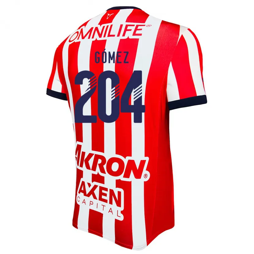 DanxenキッズLuis Gómez#204赤 白 青ホームシャツ2024/25ジャージーユニフォーム