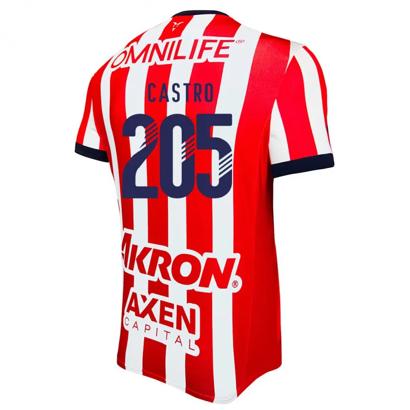 DanxenキッズAriel Castro#205赤 白 青ホームシャツ2024/25ジャージーユニフォーム