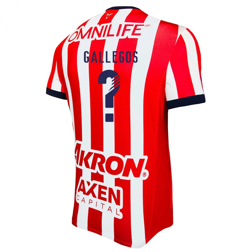 DanxenキッズJose Gallegos#0赤 白 青ホームシャツ2024/25ジャージーユニフォーム