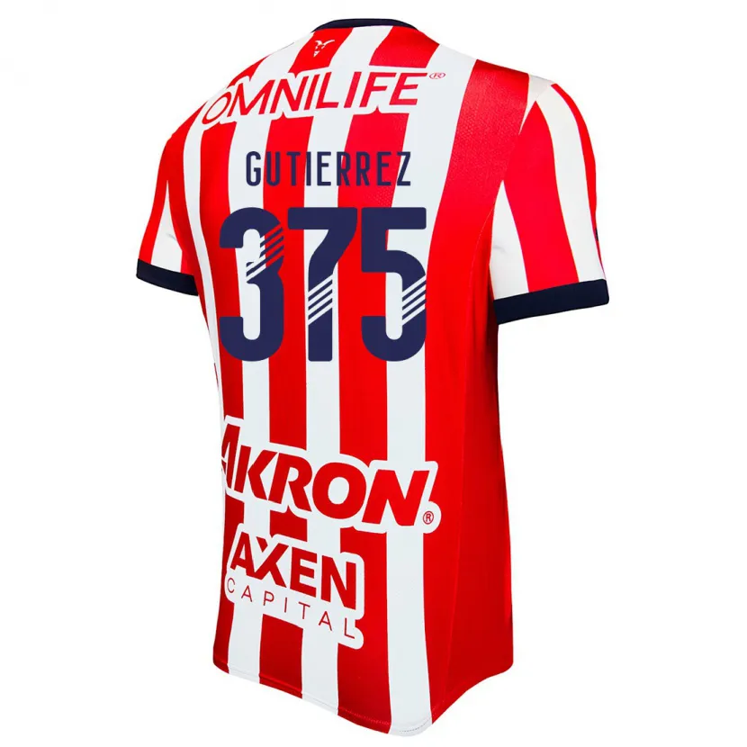 Danxenキッズゲルソン・グティエレス#375赤 白 青ホームシャツ2024/25ジャージーユニフォーム