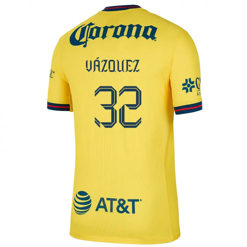 DanxenキッズMiguel Vázquez#32黄 青ホームシャツ2024/25ジャージーユニフォーム