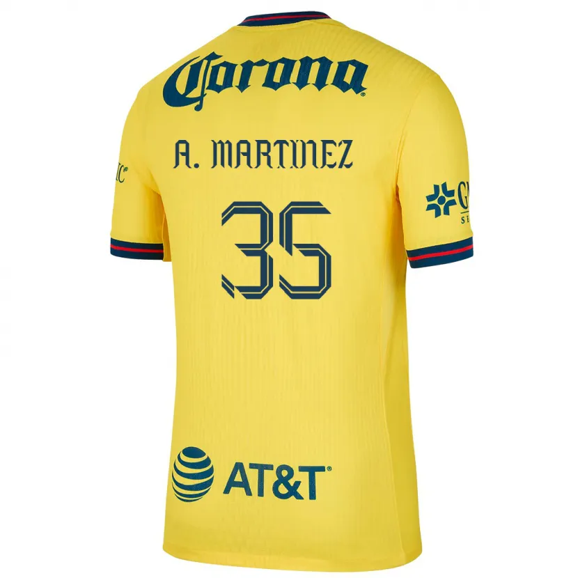 Danxenキッズアルトゥーロ・マルティネス#35黄 青ホームシャツ2024/25ジャージーユニフォーム