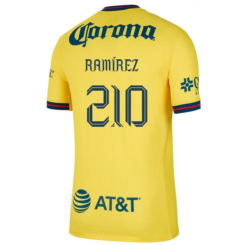 DanxenキッズMiguel Ramírez#210黄 青ホームシャツ2024/25ジャージーユニフォーム