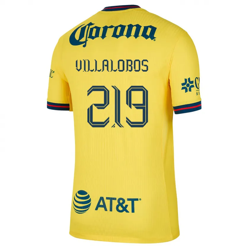 DanxenキッズPatricio Villalobos#219黄 青ホームシャツ2024/25ジャージーユニフォーム