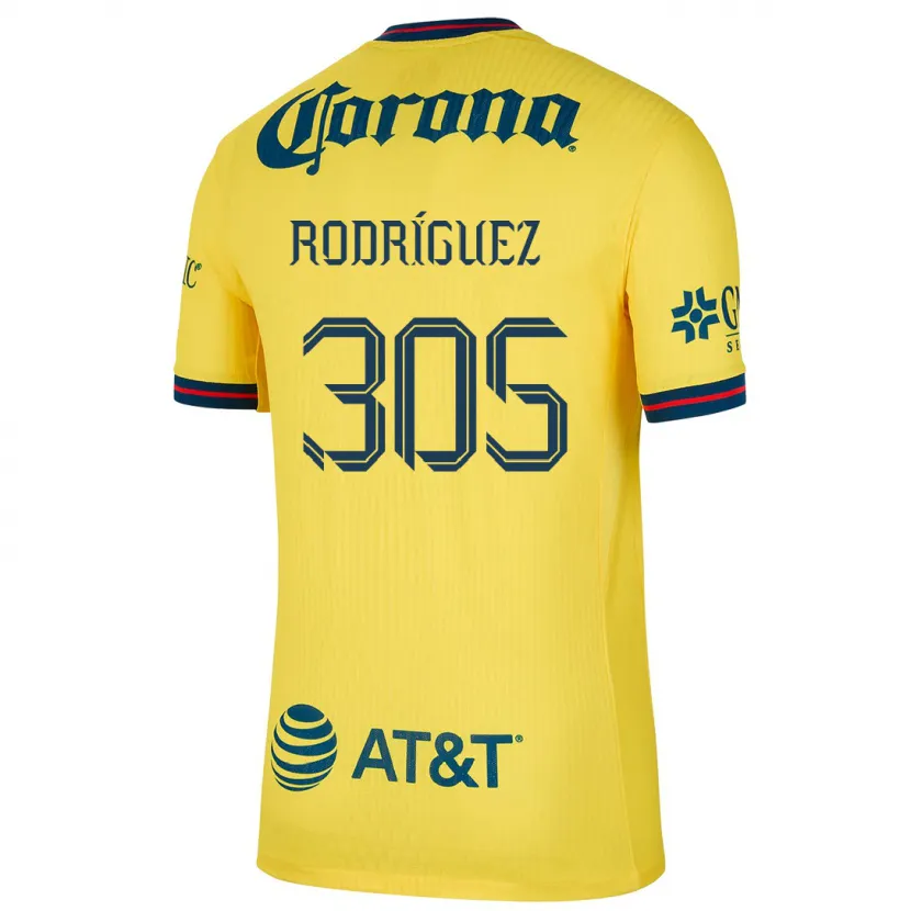 DanxenキッズBryan Rodríguez#305黄 青ホームシャツ2024/25ジャージーユニフォーム