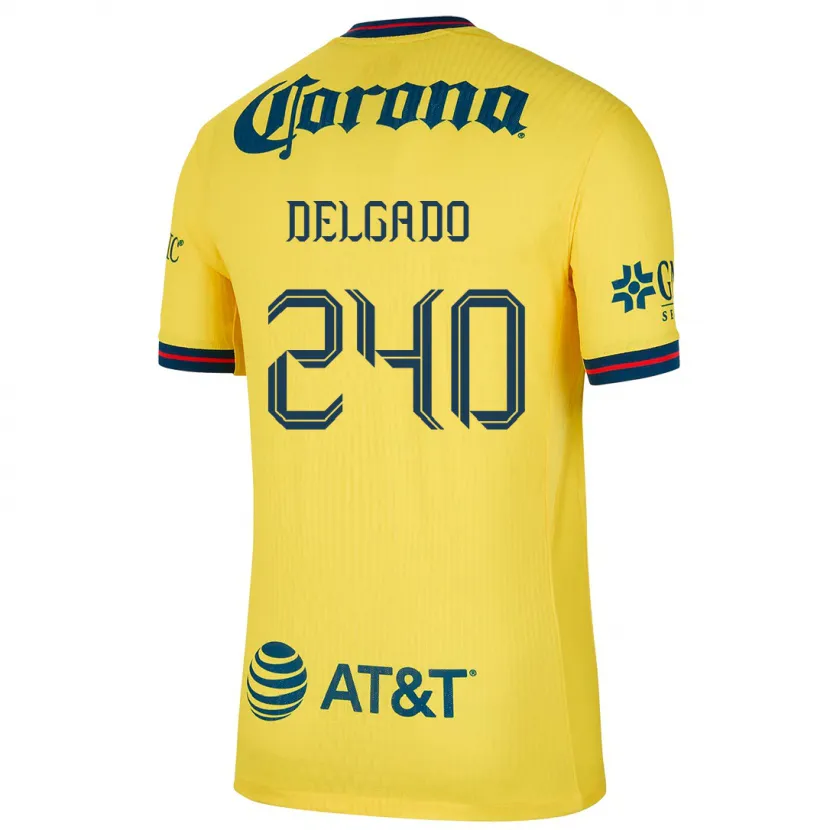 DanxenキッズGael Delgado#240黄 青ホームシャツ2024/25ジャージーユニフォーム