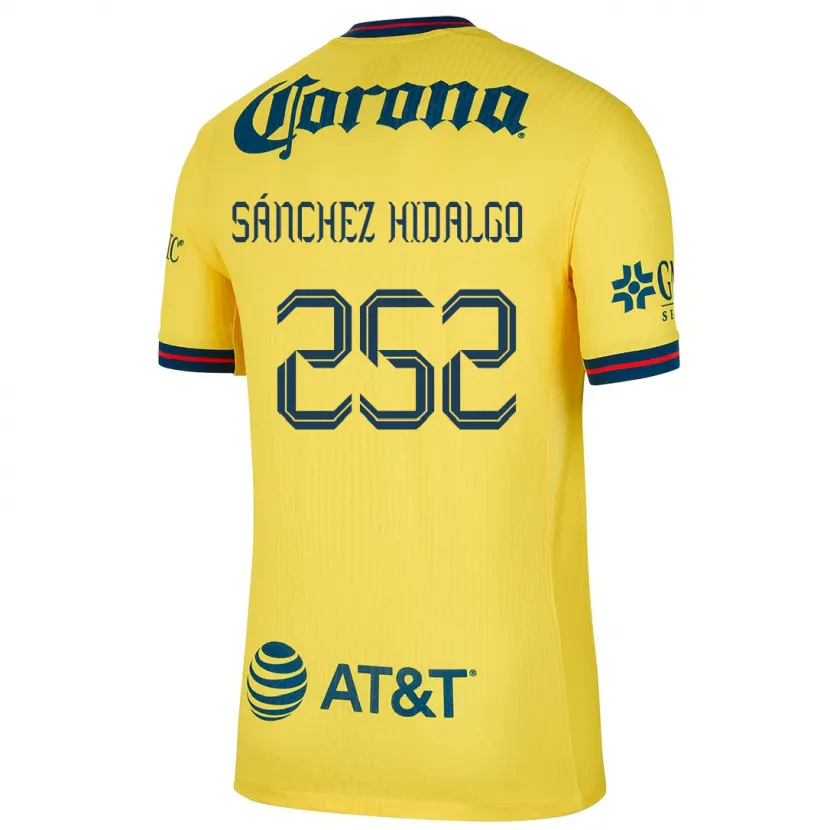 DanxenキッズHoracio Sánchez Hidalgo#252黄 青ホームシャツ2024/25ジャージーユニフォーム