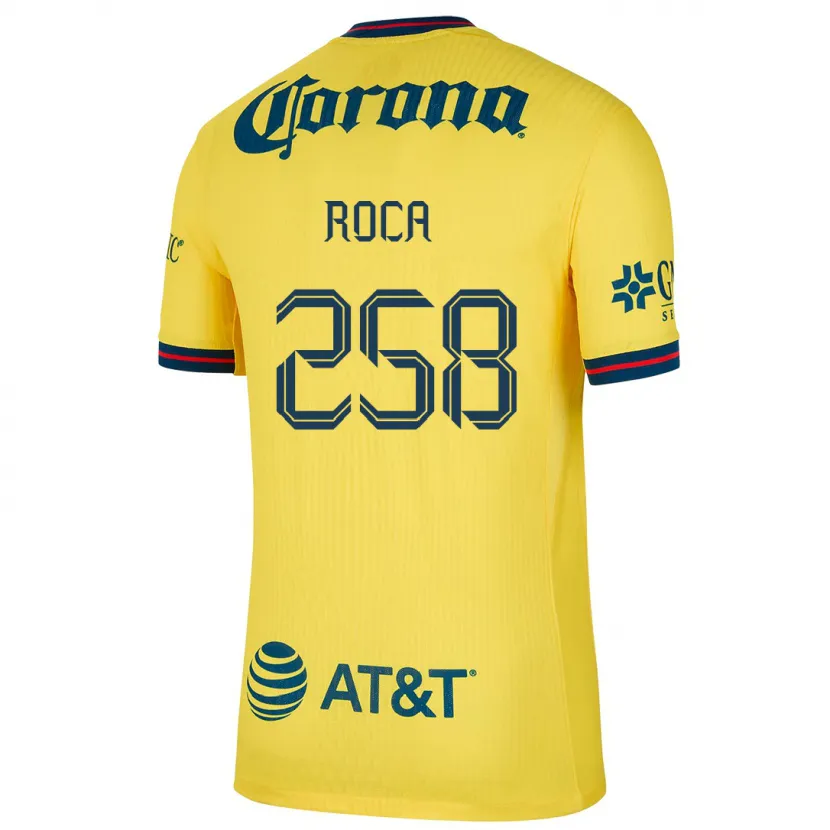 DanxenキッズJuan Roca#258黄 青ホームシャツ2024/25ジャージーユニフォーム