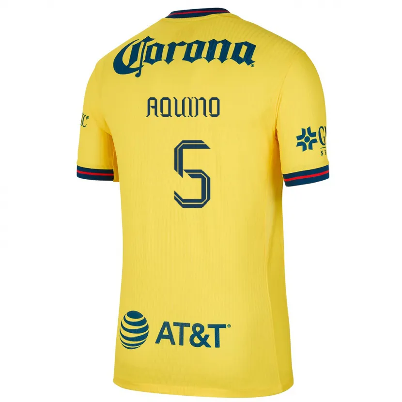 Danxenキッズペドロ・アキーノ#5黄 青ホームシャツ2024/25ジャージーユニフォーム