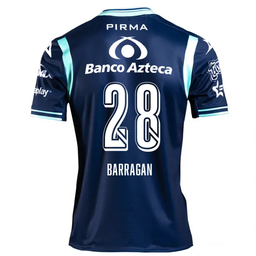 Danxenキッズマルティン・バラガン#28ネイビーブルーアウェイシャツ2024/25ジャージーユニフォーム