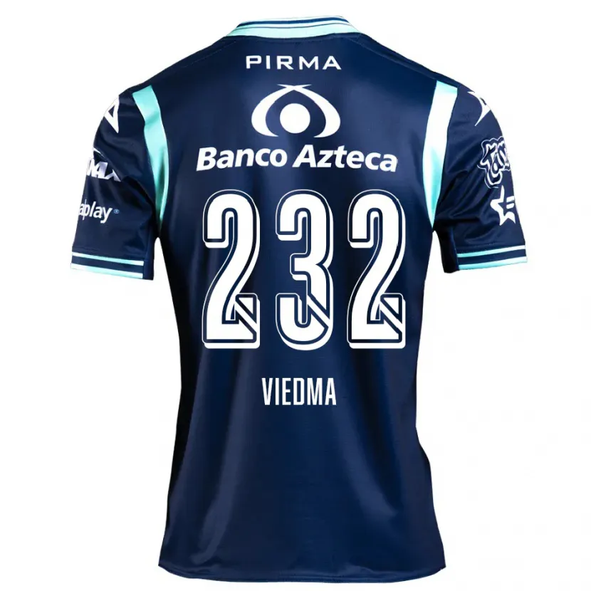 DanxenキッズAlvar Viedma#232ネイビーブルーアウェイシャツ2024/25ジャージーユニフォーム
