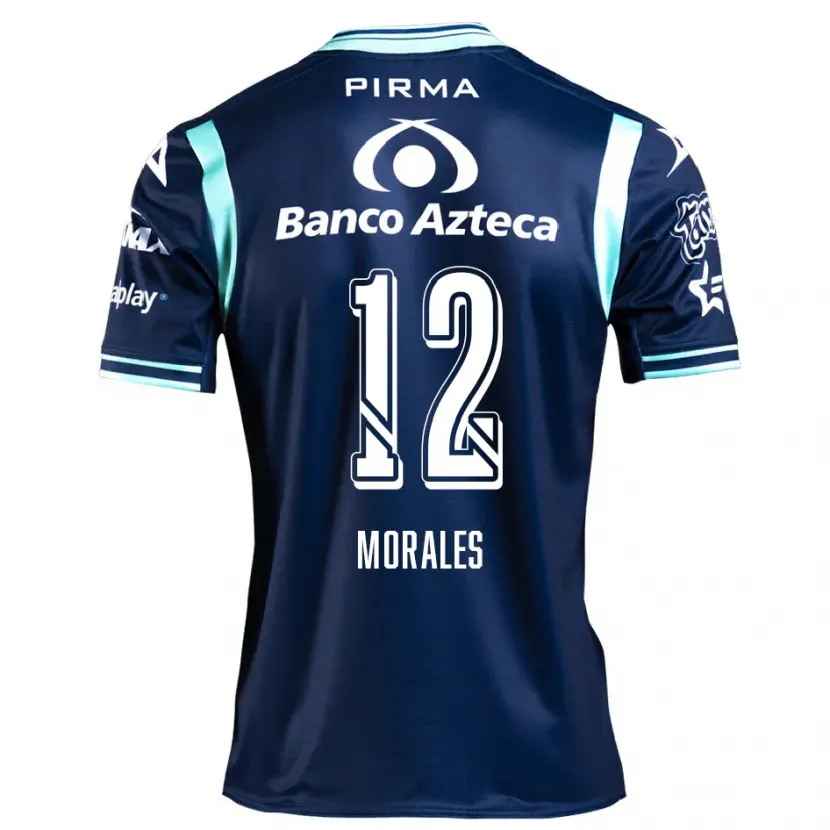 DanxenキッズKarla Morales#12ネイビーブルーアウェイシャツ2024/25ジャージーユニフォーム