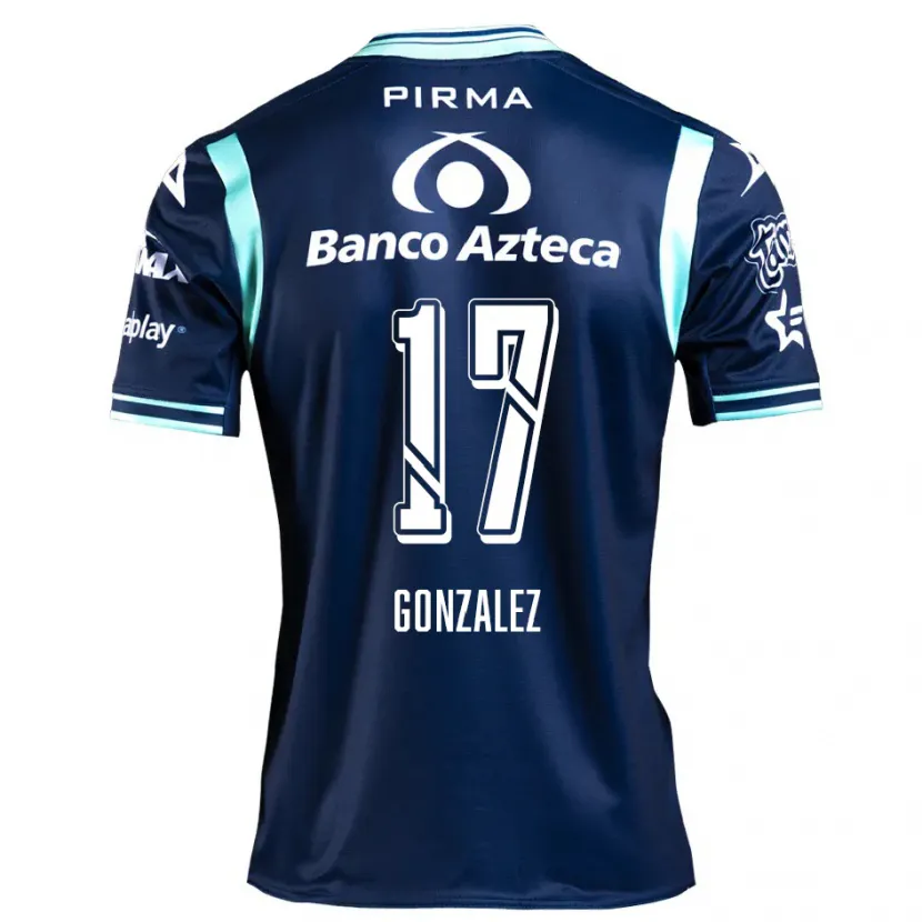 Danxenキッズアンドレア・ゴンザレス#17ネイビーブルーアウェイシャツ2024/25ジャージーユニフォーム