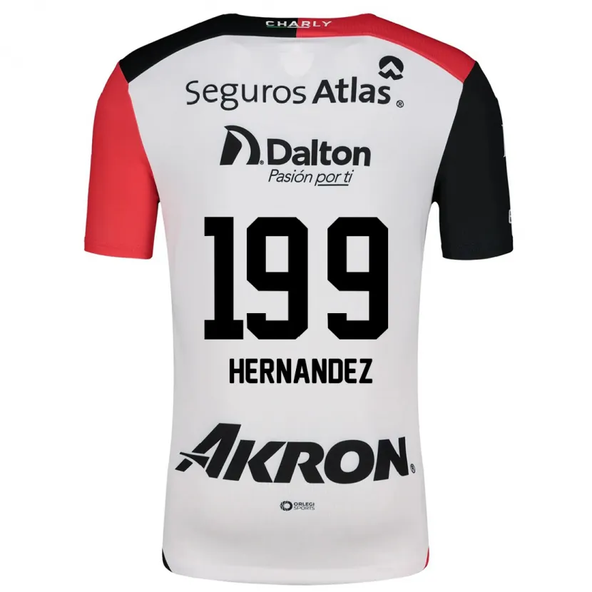 Danxenキッズセルヒオ・ヘルナンデス#199白 赤 黒アウェイシャツ2024/25ジャージーユニフォーム