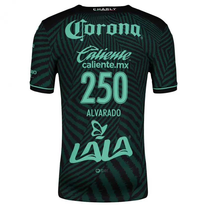 DanxenキッズEdwin Alvarado#250ブラック グリーンアウェイシャツ2024/25ジャージーユニフォーム