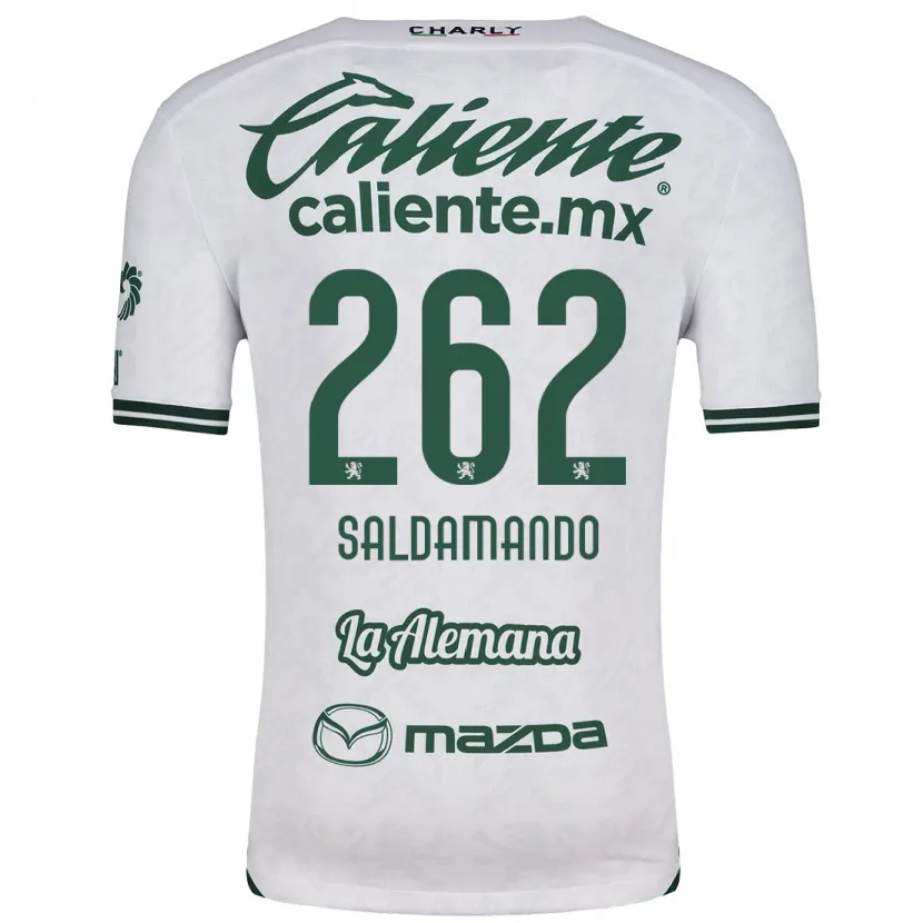 Danxenキッズホセ・サルダマンド#262ホワイト グリーンアウェイシャツ2024/25ジャージーユニフォーム