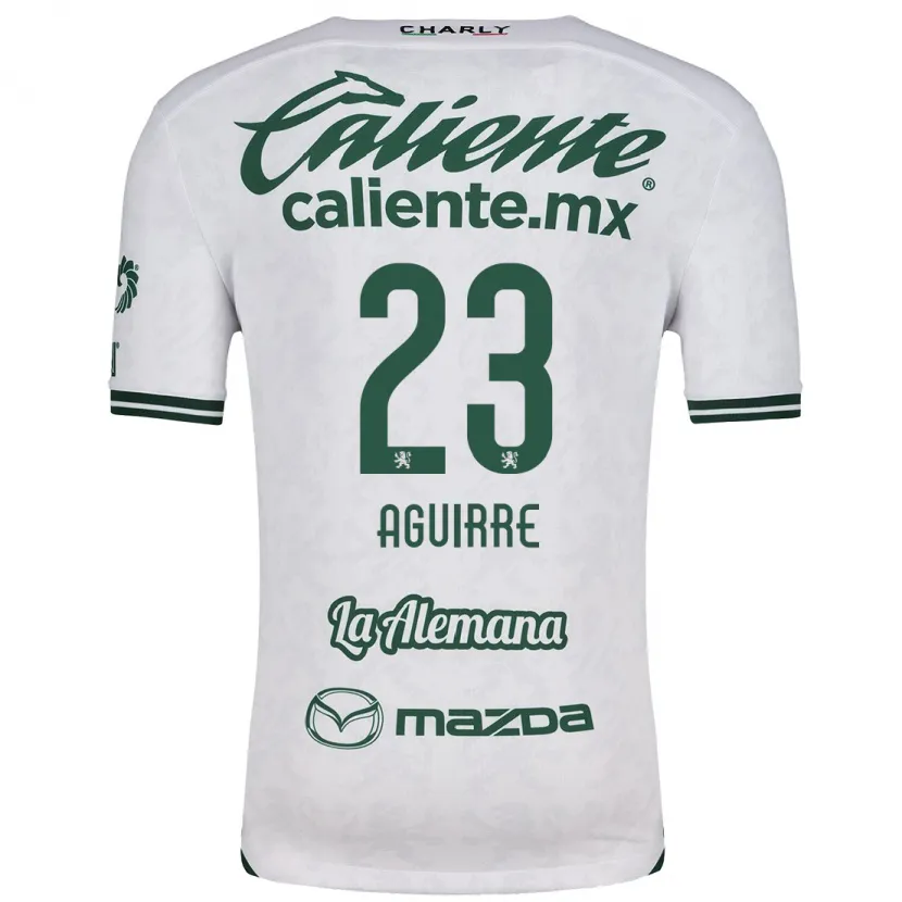 DanxenキッズZoe Aguirre#23ホワイト グリーンアウェイシャツ2024/25ジャージーユニフォーム