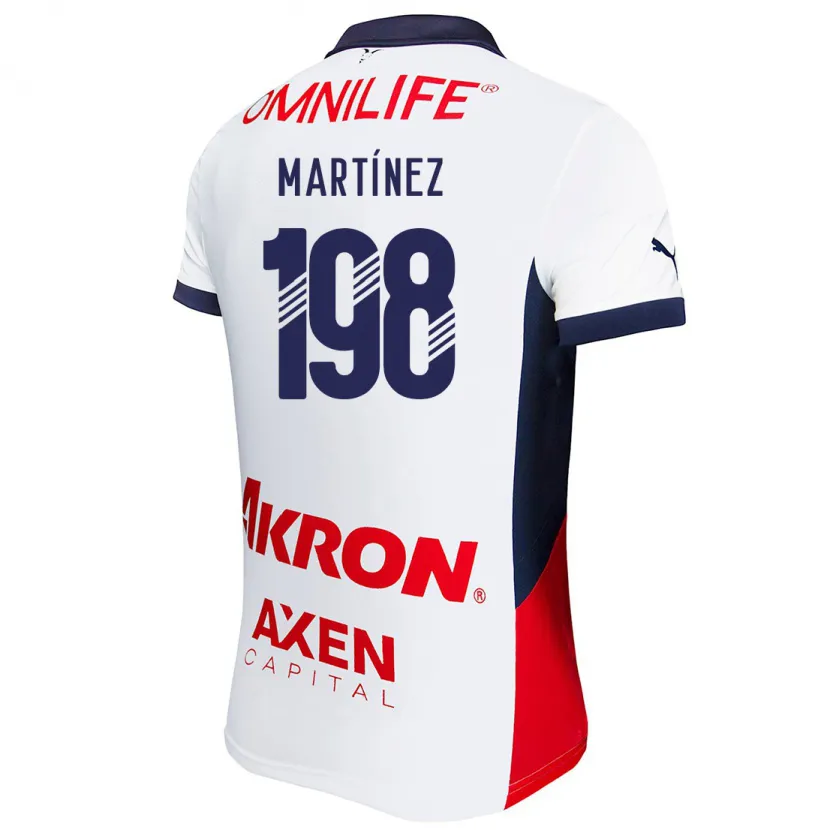 DanxenキッズAndrew Martínez#198白 赤 青アウェイシャツ2024/25ジャージーユニフォーム