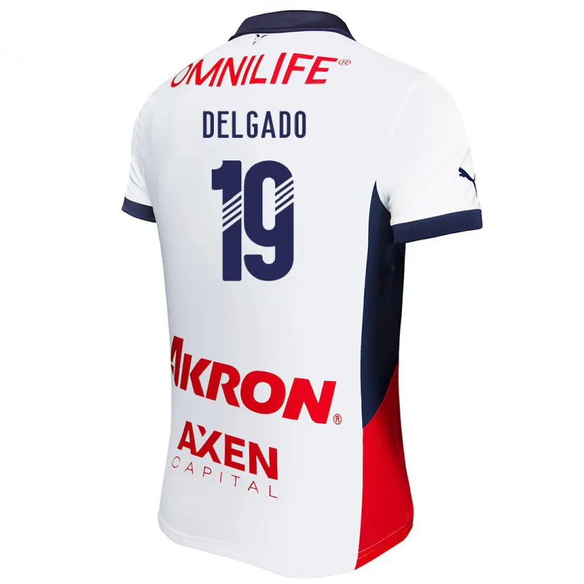 Danxenキッズダニエラ・デルガド#19白 赤 青アウェイシャツ2024/25ジャージーユニフォーム
