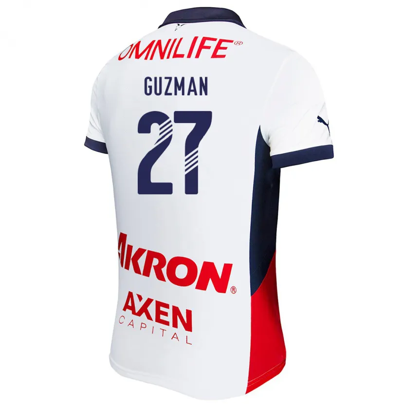Danxenキッズキンバリー・グスマン#27白 赤 青アウェイシャツ2024/25ジャージーユニフォーム