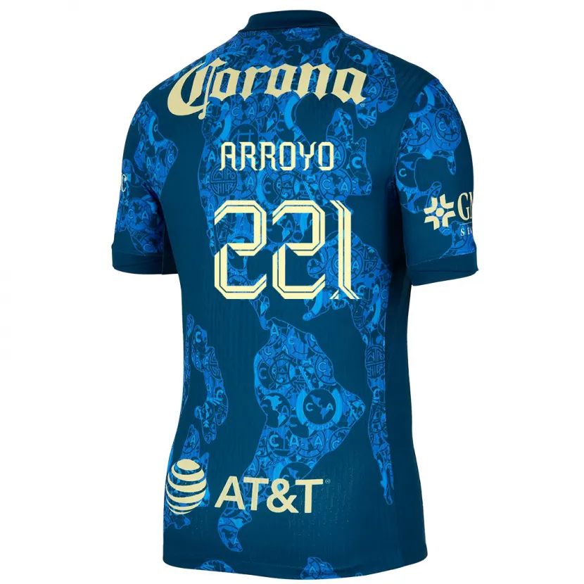 DanxenキッズReyli Arroyo#221青 黄アウェイシャツ2024/25ジャージーユニフォーム