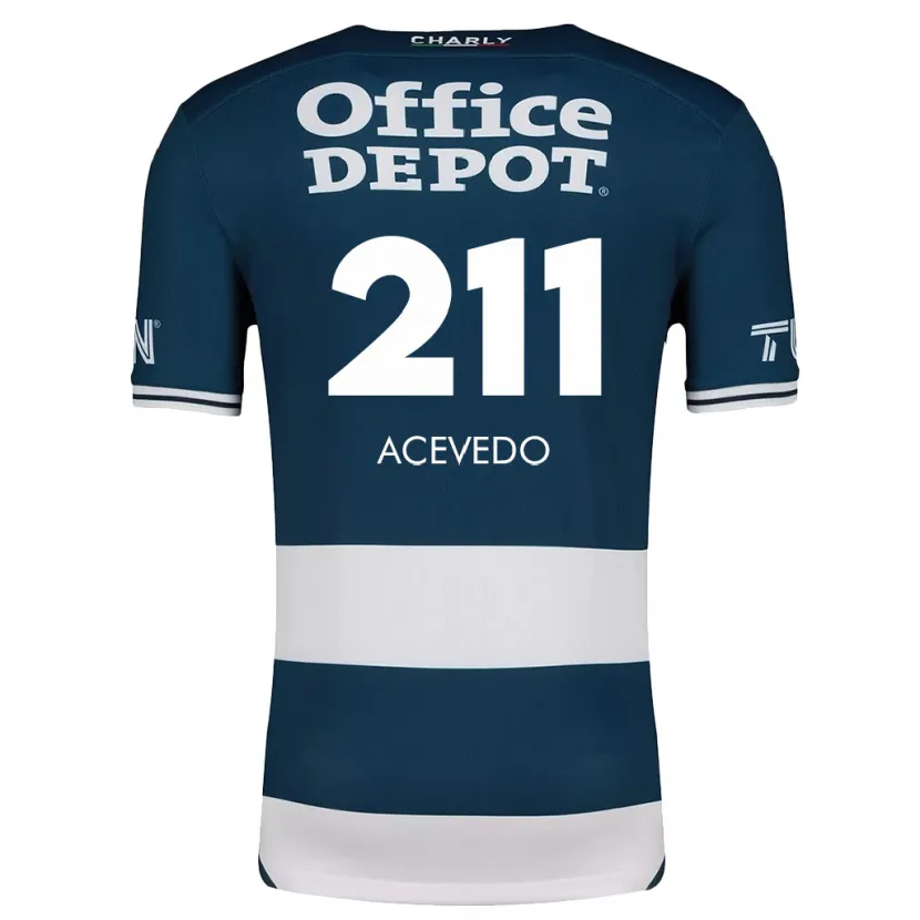 DanxenメンズGerardo Acevedo#211ブルーホワイトホームシャツ2024/25ジャージーユニフォーム