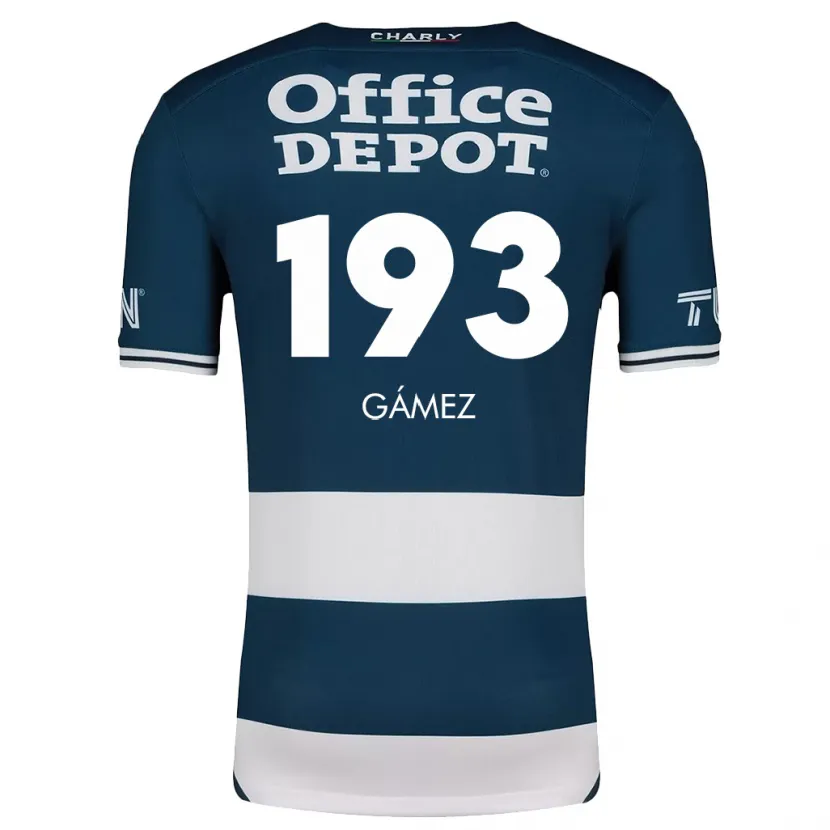 DanxenメンズJuan Gámez#193ブルーホワイトホームシャツ2024/25ジャージーユニフォーム