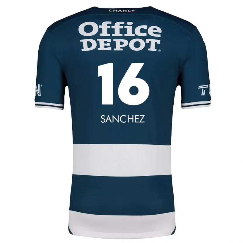 DanxenメンズVanessa Sánchez#16ブルーホワイトホームシャツ2024/25ジャージーユニフォーム