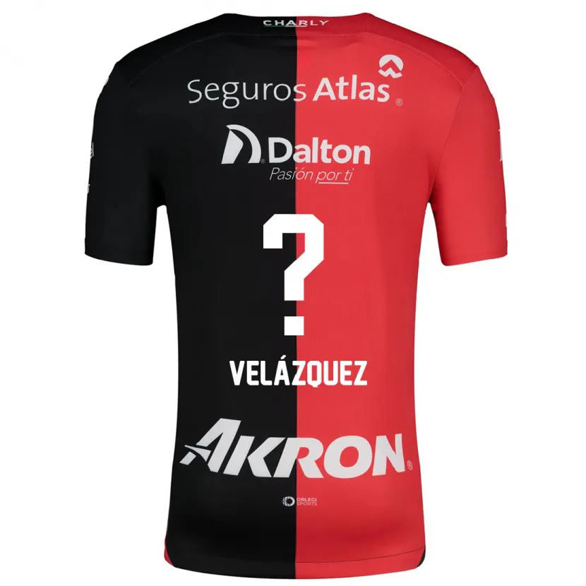 DanxenメンズJosé Velázquez#0赤、黒ホームシャツ2024/25ジャージーユニフォーム