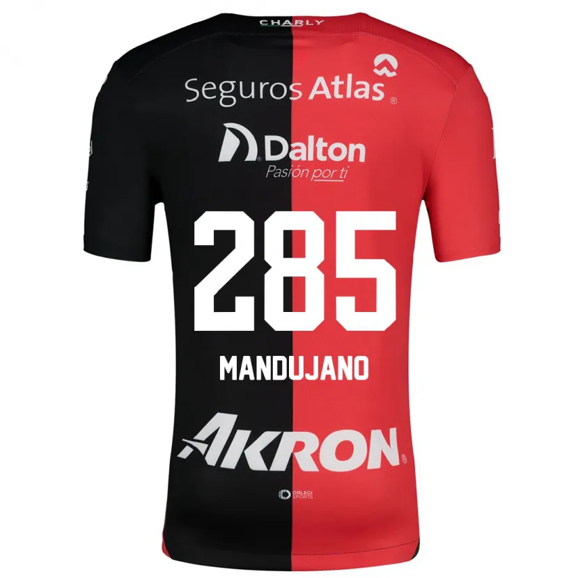 DanxenメンズSebastián Mandujano#285赤、黒ホームシャツ2024/25ジャージーユニフォーム