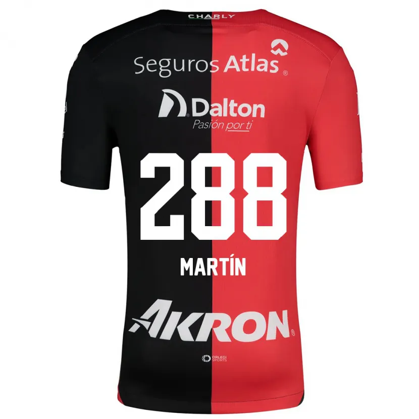 DanxenメンズJosé Martín#288赤、黒ホームシャツ2024/25ジャージーユニフォーム