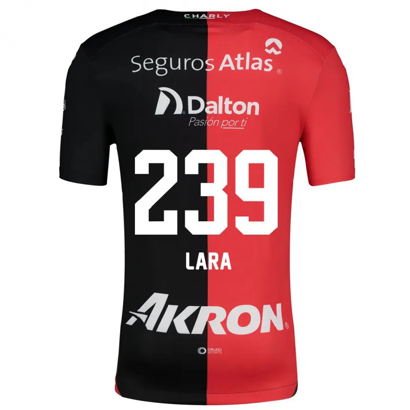 DanxenメンズGuadalupe Lara#239赤、黒ホームシャツ2024/25ジャージーユニフォーム
