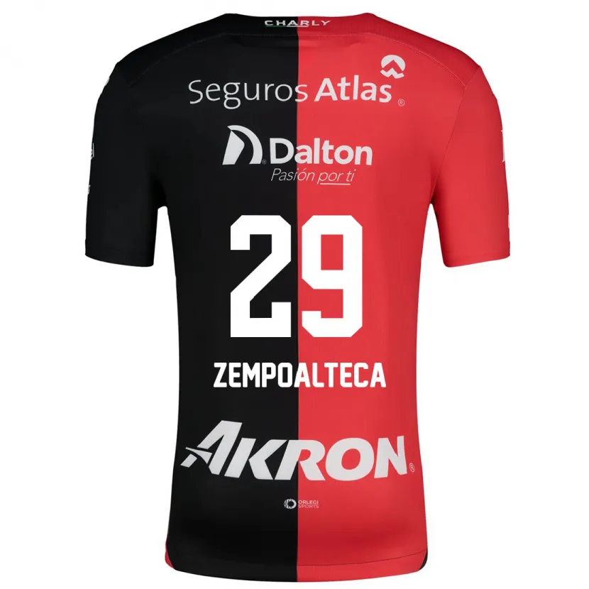 DanxenメンズKarla Zempoalteca#29赤、黒ホームシャツ2024/25ジャージーユニフォーム