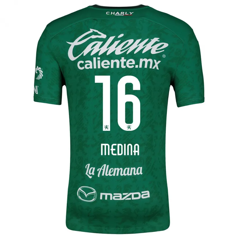 DanxenメンズAlan Medina#16グリーンホワイトホームシャツ2024/25ジャージーユニフォーム