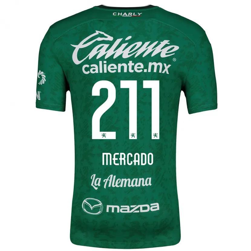 DanxenメンズDiego Mercado#211グリーンホワイトホームシャツ2024/25ジャージーユニフォーム